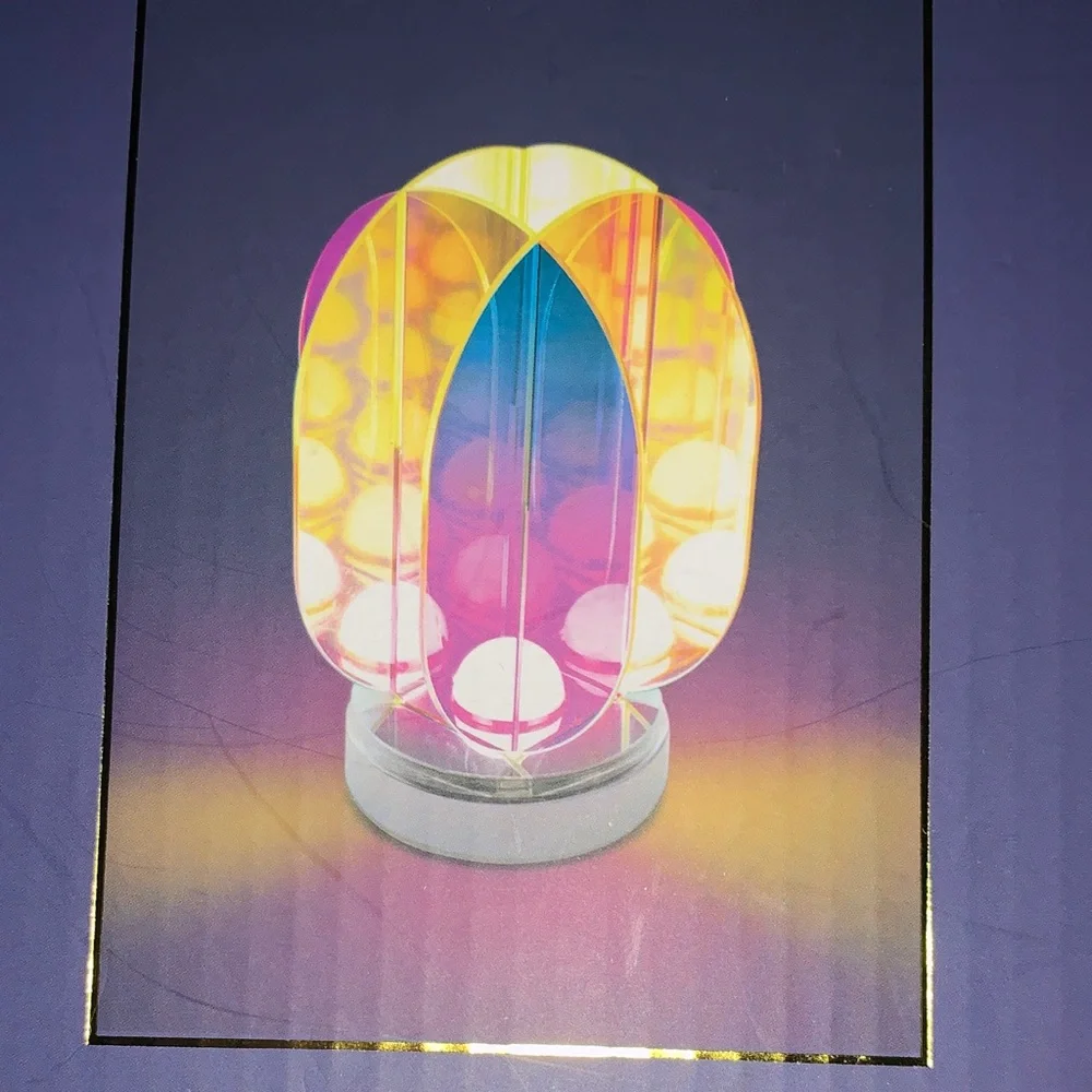 HOUSE OF HARLOW 1960 Ambient Prismatic LED Lamp with Colorful Lighting